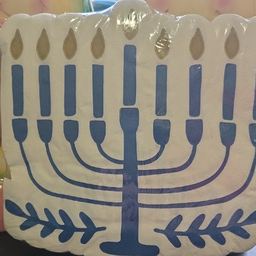 Hanukkah Menorah Napkins- 40 Pack